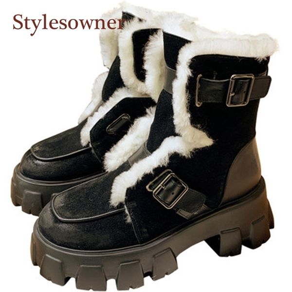discount luxury women's bootswomen's high snow boots, retro, genuine leather, with circumferential buckle, thick platform, black w
discount luxury women's bootswomen's high snow boots, retro, genuine leather, with circumferential buckle, thick platform, black w