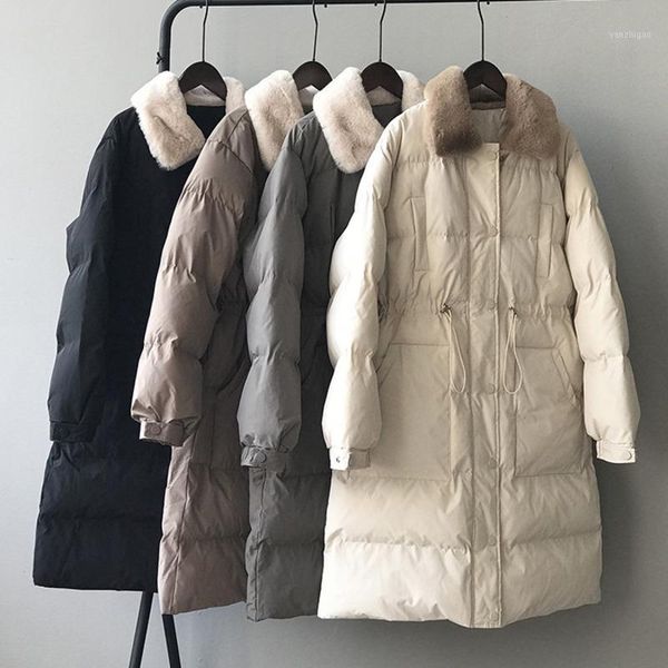 2020 winter long down cotton coat for women fur collar waist drawstring warm parkas straight pocket cotton-padded coat1, Black
2020 winter long down cotton coat for women fur collar waist drawstring warm parkas straight pocket cotton-padded coat1, Black