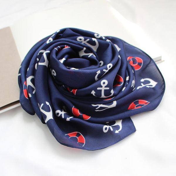 scarves square scarf female korean wild decorative navy wind sea aiming version, Blue;gray
scarves square scarf female korean wild decorative navy wind sea aiming version, Blue;gray