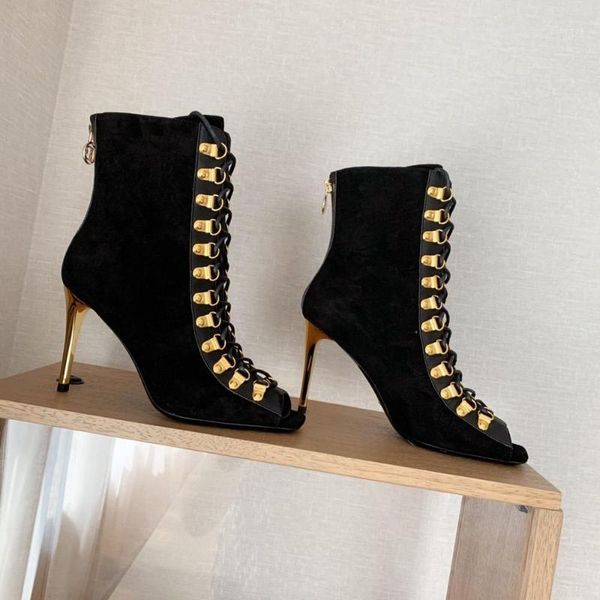 boots 2021 peep toe women cross-tied shoes 10cm high heels genuine leather suede woman autumn designer1, Black
boots 2021 peep toe women cross-tied shoes 10cm high heels genuine leather suede woman autumn designer1, Black