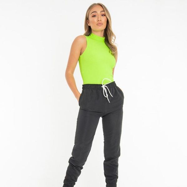 bodysuits women sleeveless turtle neck summer bodycon knitted bodysuit ladies basic playsuit leotard romper body 1, Black;white
bodysuits women sleeveless turtle neck summer bodycon knitted bodysuit ladies basic playsuit leotard romper body 1, Black;white