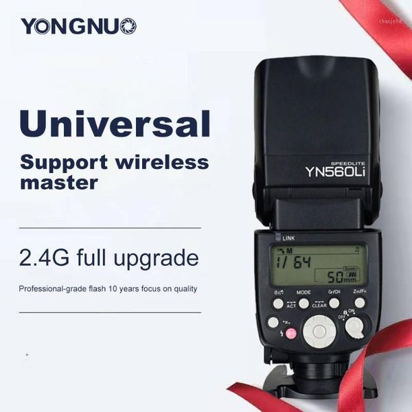 yongnuo yn560li 2.4g radio flashing distance up to 100 meters universal shoe flash for lithium flash1
yongnuo yn560li 2.4g radio flashing distance up to 100 meters universal shoe flash for lithium flash1
