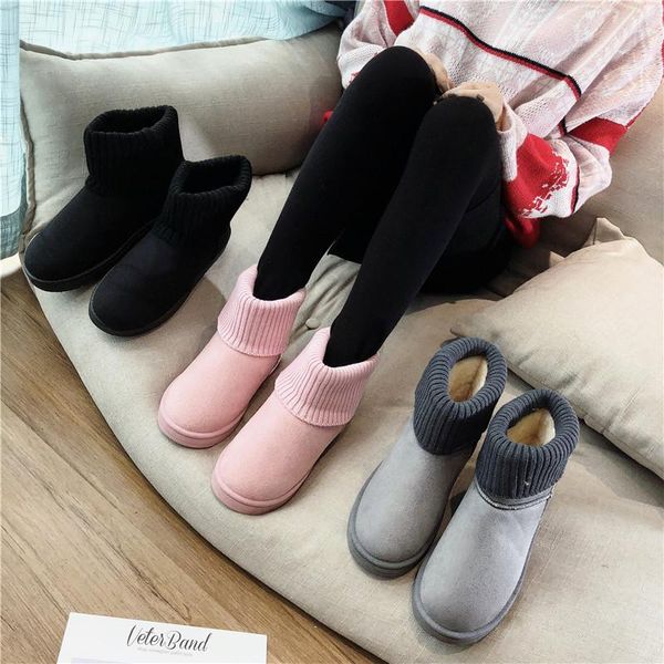 winter new fashion women's yarn mouth snow boots ankle boots female pu leather plus velvet flat short cotton-padded shoes, Black
winter new fashion women's yarn mouth snow boots ankle boots female pu leather plus velvet flat short cotton-padded shoes, Black