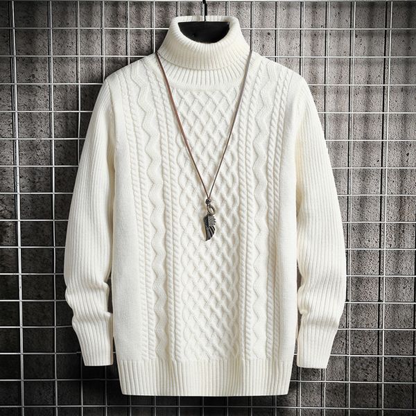 Men's high neck fashion thick knitted sweater, solid Street clothing, geometric coat, black, winter, White;black
Men's high neck fashion thick knitted sweater, solid Street clothing, geometric coat, black, winter, White;black