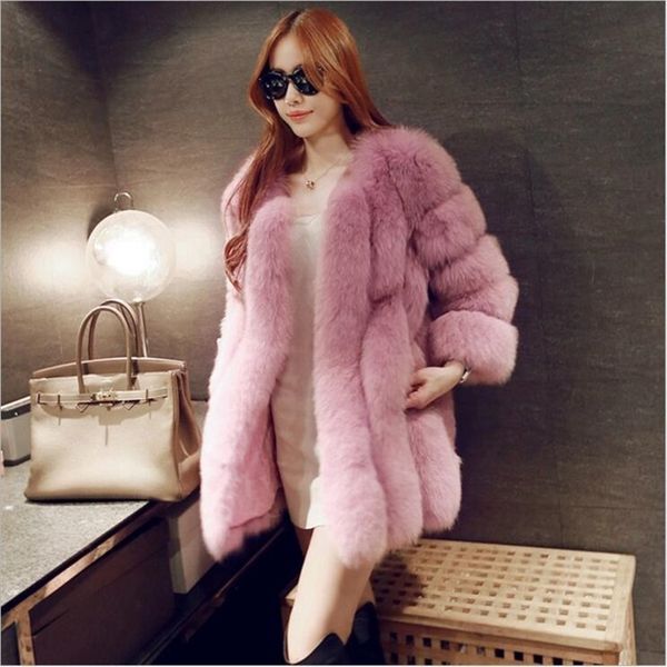 brand winter women long fox coats furry luxury womens fake faux fur coat jacket y200109, Black
brand winter women long fox coats furry luxury womens fake faux fur coat jacket y200109, Black