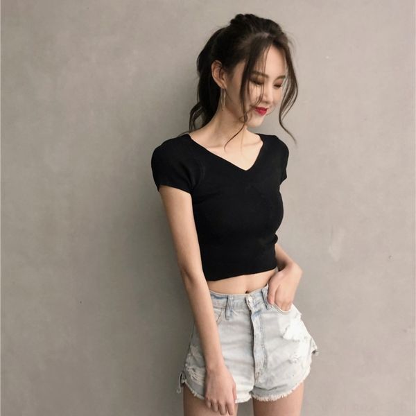 jhcse моды пальто пуп 2020 новый v-образный вырез дизайн бренда короткий короткий рукав топ крест футболку топ женщины подвергаются футболку, White
jhcse моды пальто пуп 2020 новый v-образный вырез дизайн бренда короткий короткий рукав топ крест футболку топ женщины подвергаются футболку, White