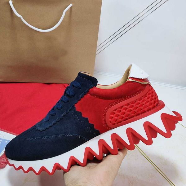 2021 desiner womens mens casual shoes designer spikes red bottom sneaker mesh patchwork matte leather chaussures with box, Black
2021 desiner womens mens casual shoes designer spikes red bottom sneaker mesh patchwork matte leather chaussures with box, Black