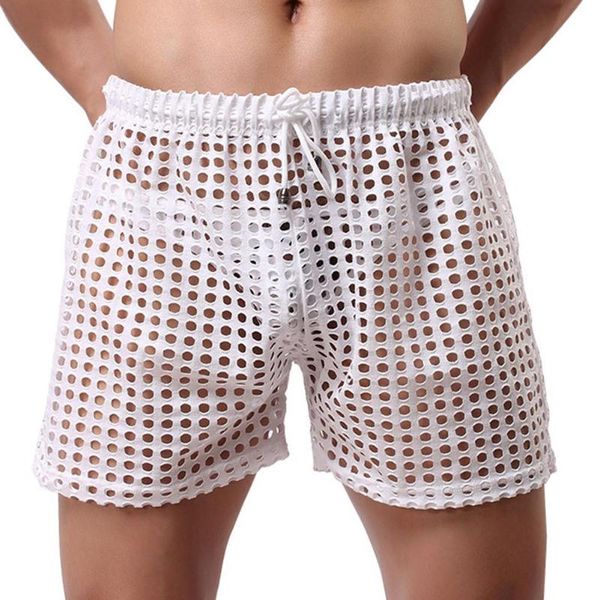 underpants erotic men solid color mesh see through hollow out drawstring shorts beach pants, Black;white
underpants erotic men solid color mesh see through hollow out drawstring shorts beach pants, Black;white