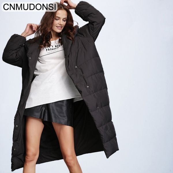 women's down fashion thick warm coat lady cotton parka long jaqueta winter jacket with hood 201103, Black
women's down fashion thick warm coat lady cotton parka long jaqueta winter jacket with hood 201103, Black