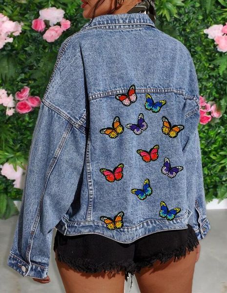 2021 autumn mode embroidered butterfly pants jeans jacket retro loose female casual women's clothes p1632 street women bphh, Black;brown
2021 autumn mode embroidered butterfly pants jeans jacket retro loose female casual women's clothes p1632 street women bphh, Black;brown