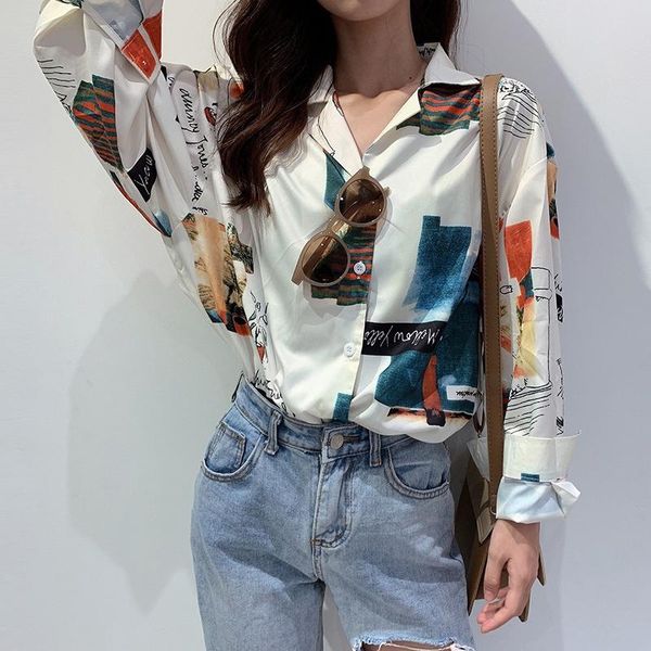 autumn fashion lapel chiffon ladies blouses women casual loose print shirts, White
autumn fashion lapel chiffon ladies blouses women casual loose print shirts, White