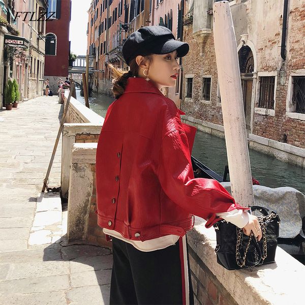 ftlzz autumn faux leather jacket women loose turndown collar single breasted motorcycle leather coatsx1016, Black;brown
ftlzz autumn faux leather jacket women loose turndown collar single breasted motorcycle leather coatsx1016, Black;brown