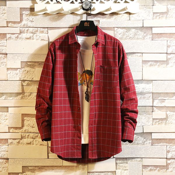 2021 new hip hop streetwear casual plaid dark blue shirt for men's long sleeve spring autumn korea oversize clothes gusz, White;black
2021 new hip hop streetwear casual plaid dark blue shirt for men's long sleeve spring autumn korea oversize clothes gusz, White;black