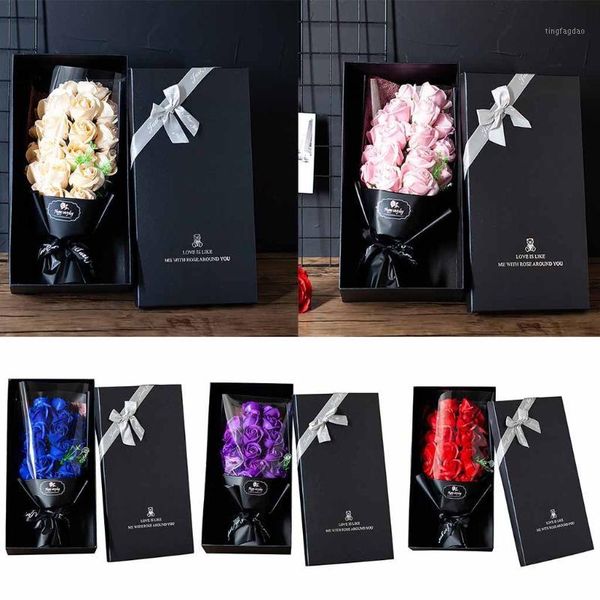 decorative flowers & wreaths 2021 soap rose bouquet box valentine's day diy flower gift wedding home festival drop #05351
decorative flowers & wreaths 2021 soap rose bouquet box valentine's day diy flower gift wedding home festival drop #05351
