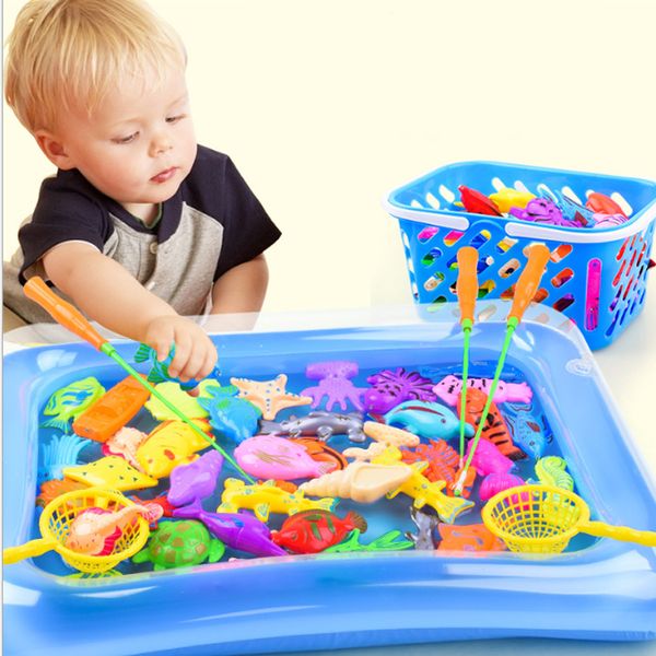 32pcs 47pcs/lot magnetic fishing toy inflatable pool rod net set for kids child model play outdoor fishing game plastic fish toy 1018
32pcs 47pcs/lot magnetic fishing toy inflatable pool rod net set for kids child model play outdoor fishing game plastic fish toy 1018