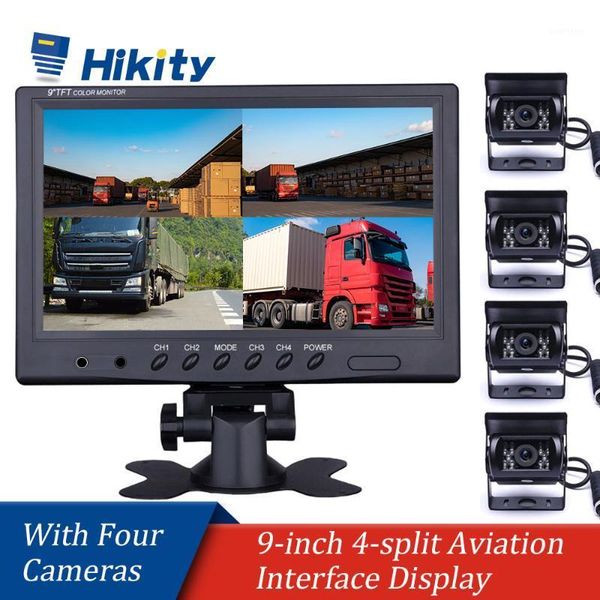 hikity vehicle car rear view 9" lcd monitor 4ch quad split screen truck caravan van motorhome camper parking camera1
hikity vehicle car rear view 9" lcd monitor 4ch quad split screen truck caravan van motorhome camper parking camera1