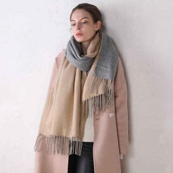 winter soft cashmere scarf women double face scarves shawl wraps thicken warm basic blanket1, Blue;gray
winter soft cashmere scarf women double face scarves shawl wraps thicken warm basic blanket1, Blue;gray
