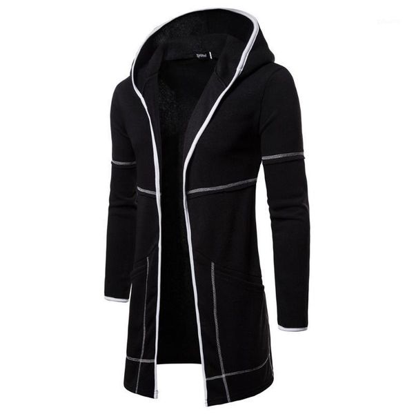 men's hooded sweatershirt 2020 new men's long-sleeved cardigan hooded solid color sweatershirt coat tide1, Black
men's hooded sweatershirt 2020 new men's long-sleeved cardigan hooded solid color sweatershirt coat tide1, Black