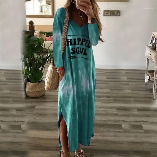 lady spring autumn dress loose letter print split clothes casual female full-length v neck dresses1, Black;gray
lady spring autumn dress loose letter print split clothes casual female full-length v neck dresses1, Black;gray