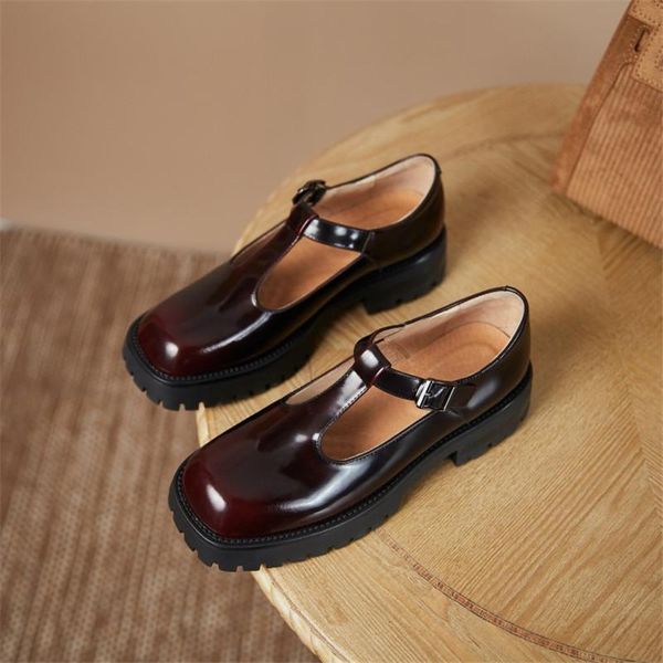 genuine leather spring women's pumps 2021 new t-shaped buckle square toe chunky heel solid color women's small leather shoes, Black
genuine leather spring women's pumps 2021 new t-shaped buckle square toe chunky heel solid color women's small leather shoes, Black
