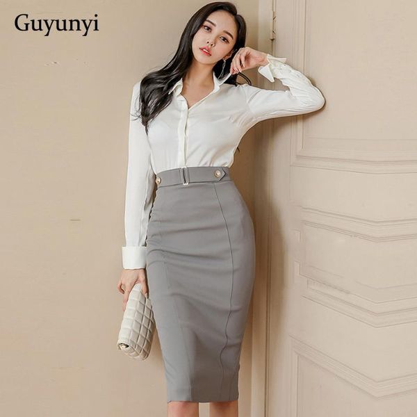 business shirt skirt suits 2021 spring elegant party white shirt gray high waist tight skirt office two pieces suits women
business shirt skirt suits 2021 spring elegant party white shirt gray high waist tight skirt office two pieces suits women