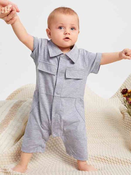 baby bear and letter graphic jumpsuit she, Blue