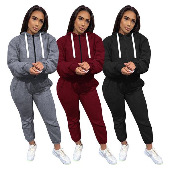 women's tracksuits womens tracksuit solid color women set hoodies long sleeve 2 pieces outdoor wear lady casual sporty, Gray
women's tracksuits womens tracksuit solid color women set hoodies long sleeve 2 pieces outdoor wear lady casual sporty, Gray