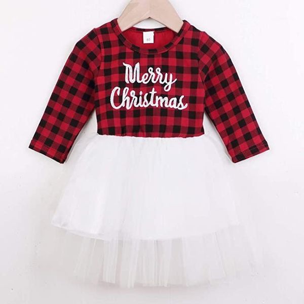 girl's dresses christmas toddler kid baby girl clothes long sleeve plaid mesh yarn stitching dress party tutu sundress 6m-4y1, Red;yellow
girl's dresses christmas toddler kid baby girl clothes long sleeve plaid mesh yarn stitching dress party tutu sundress 6m-4y1, Red;yellow
