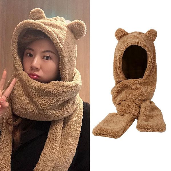 beanies bear hat scarf gloves one female guard outside cycling wind warm qiu dong mao bonnet
beanies bear hat scarf gloves one female guard outside cycling wind warm qiu dong mao bonnet