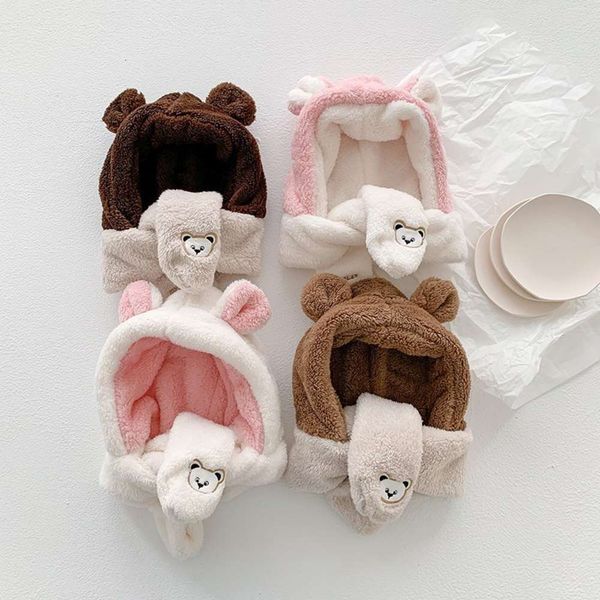 children's hat, scarf, korean one-piece version, winter cute thickened warm plush boy's and girl's ear protection hat m5x4, Red;brown
children's hat, scarf, korean one-piece version, winter cute thickened warm plush boy's and girl's ear protection hat m5x4, Red;brown