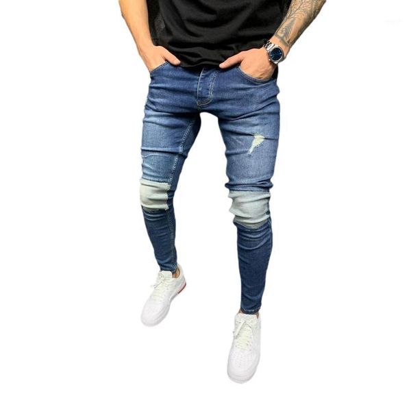 men's jeans plus size men's slim-fit ripped pants patchwork patch beggar jumbo s-3xl1, Blue
men's jeans plus size men's slim-fit ripped pants patchwork patch beggar jumbo s-3xl1, Blue