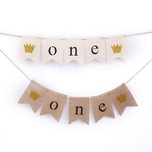 vjneq baby's 1-year-old party one baby crown party dovetail flag pull flower birthday decoration linen dovetail flag gliag
vjneq baby's 1-year-old party one baby crown party dovetail flag pull flower birthday decoration linen dovetail flag gliag