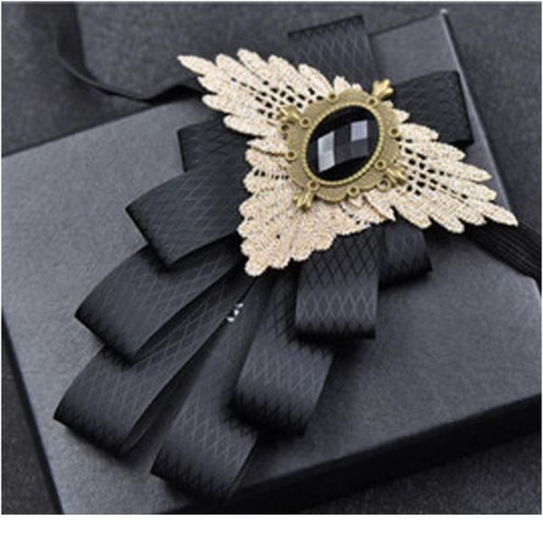 new bow tie vintage rhinestone handmade ribbon brooch bowtie elegant jewelry collar pin cravat wedding accessories pocke qylobb, Black;gray
new bow tie vintage rhinestone handmade ribbon brooch bowtie elegant jewelry collar pin cravat wedding accessories pocke qylobb, Black;gray