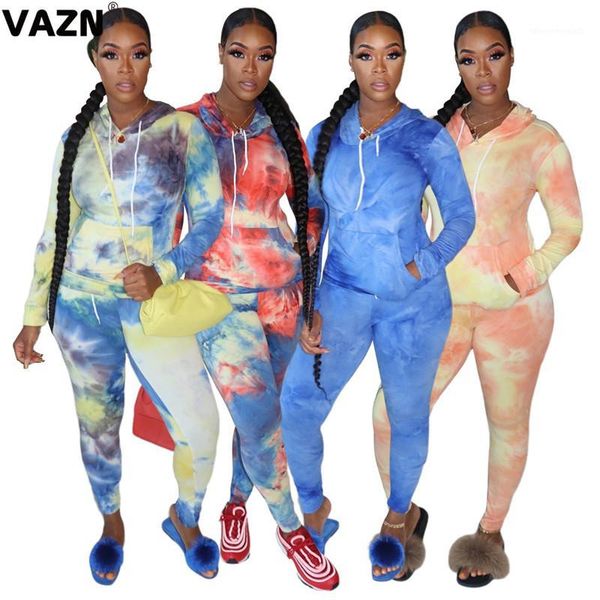 women's tracksuits vazn 2021 special tie dye hooded hip lady shinny 2 piece set full sleeve pant pieces set1, Gray
women's tracksuits vazn 2021 special tie dye hooded hip lady shinny 2 piece set full sleeve pant pieces set1, Gray