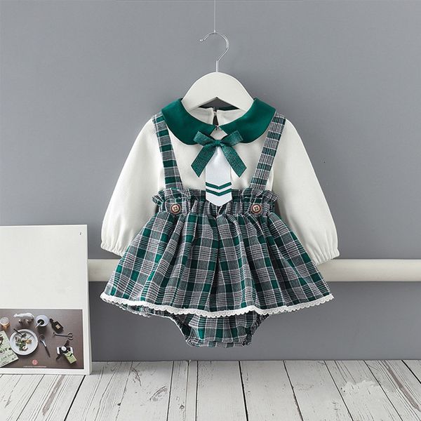 2021 new spring infant baby girls clothes sets 2pcs long sleeve peter pan collar +plaid strap newborn clothing 0-24 months eo06, White
2021 new spring infant baby girls clothes sets 2pcs long sleeve peter pan collar +plaid strap newborn clothing 0-24 months eo06, White