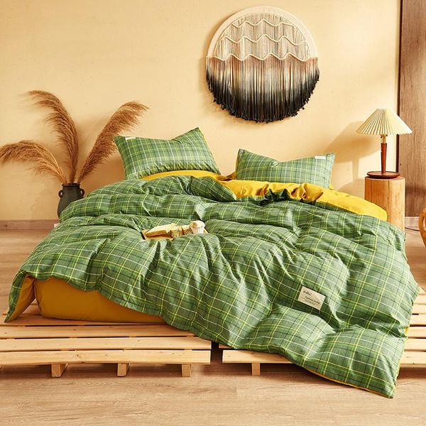 bedding sets 4pcs yellow green plaid set printed bed sheet flat skirt spread cover quilt king twin size
bedding sets 4pcs yellow green plaid set printed bed sheet flat skirt spread cover quilt king twin size