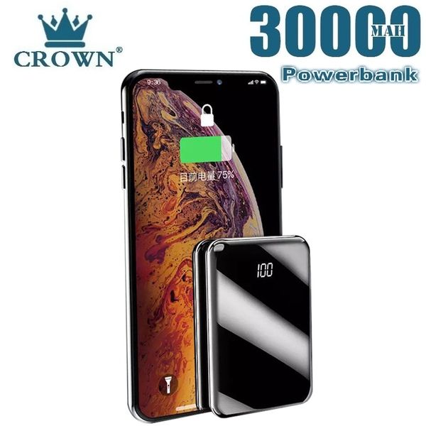 мини power bank 30000mah зеркало экрана powerbank зарядное устройство 2 порта usb внешний аккумулятор poverbank портативный для смарт-телефо
мини power bank 30000mah зеркало экрана powerbank зарядное устройство 2 порта usb внешний аккумулятор poverbank портативный для смарт-телефо