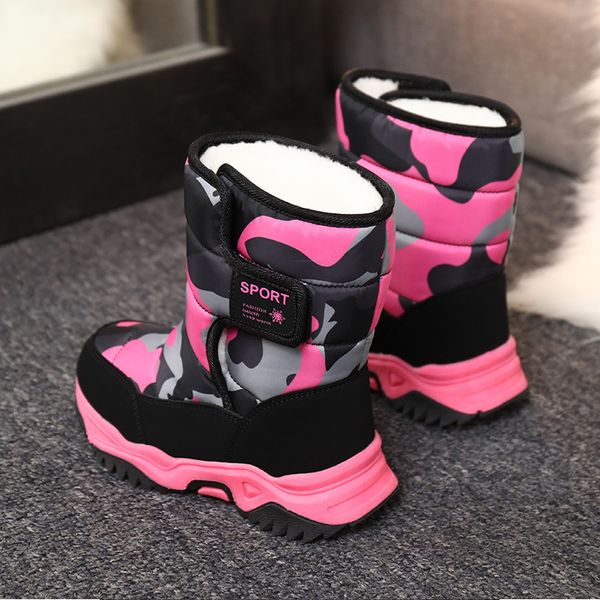 bottom parent-child children kids 2020 pinsen warm plush winter shoes snow for boys boots girls, Black;red
bottom parent-child children kids 2020 pinsen warm plush winter shoes snow for boys boots girls, Black;red