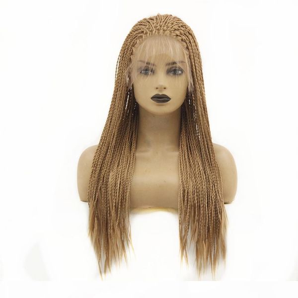 twist braids synthetic lace front wig for black women brown color heat resistant fiber replacement wigs with baby hair 18inch
twist braids synthetic lace front wig for black women brown color heat resistant fiber replacement wigs with baby hair 18inch