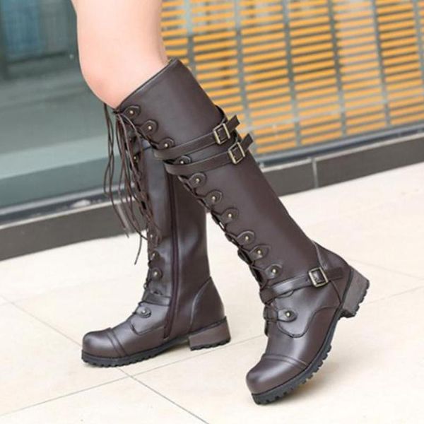 woman shoes new steampunk gothic vintage style retro punk buckle combat winter boots fashion women shoes leather boots, Black
woman shoes new steampunk gothic vintage style retro punk buckle combat winter boots fashion women shoes leather boots, Black
