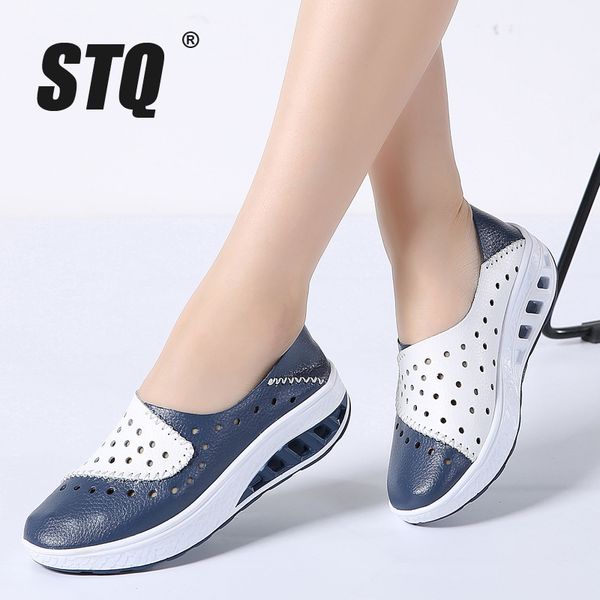 stq 2020 spring women genuine leather flats women platform sneakers creepers cutouts slip on flats moccasins shoes woman 7687 1006, Black;white
stq 2020 spring women genuine leather flats women platform sneakers creepers cutouts slip on flats moccasins shoes woman 7687 1006, Black;white