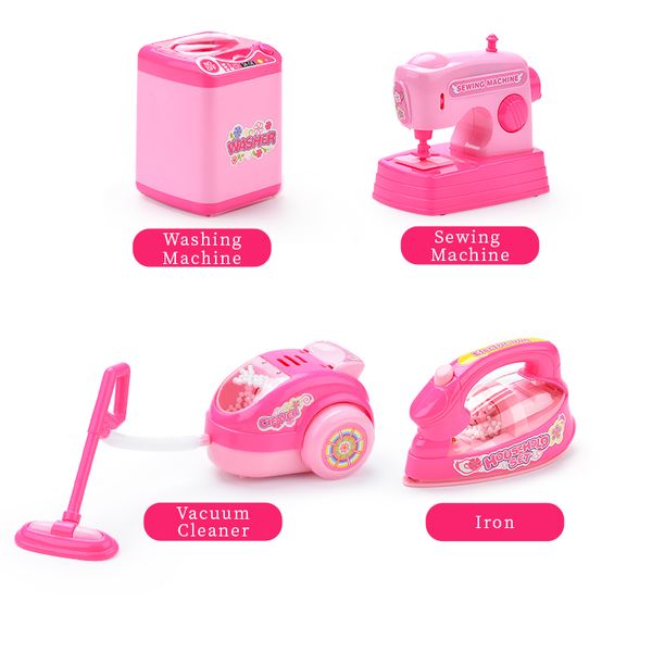 4 styles assorted house toys set mini electric iron and vacuum cleaner with sound and light
4 styles assorted house toys set mini electric iron and vacuum cleaner with sound and light