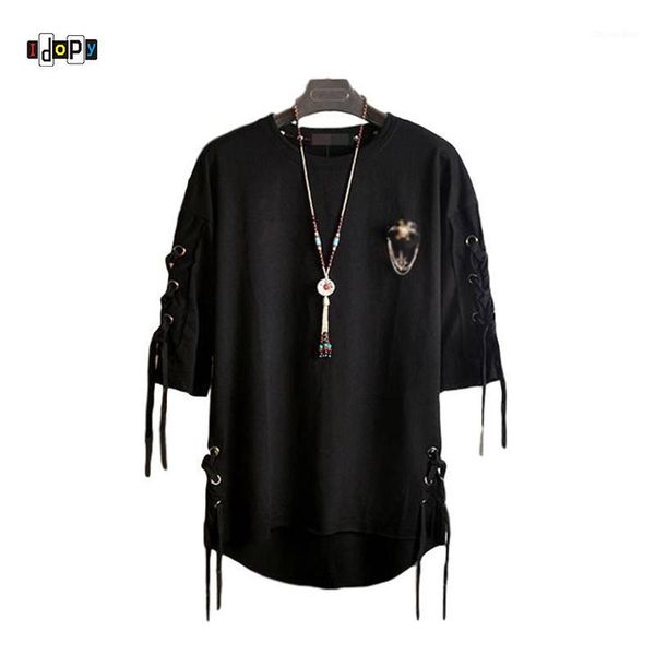 idopy korean fashion men`s street style lace punk gothic pullover designer steampunk hem hip hop sweatshirts shirts tees1, Black
idopy korean fashion men`s street style lace punk gothic pullover designer steampunk hem hip hop sweatshirts shirts tees1, Black