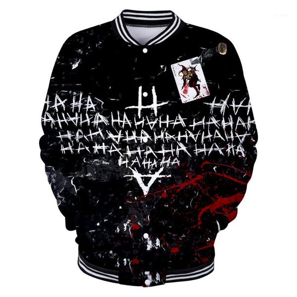 2018 3d print clown new baseball jacket heroes anime men/female spring baseball jackets fashion collage clothing1, Black;brown
2018 3d print clown new baseball jacket heroes anime men/female spring baseball jackets fashion collage clothing1, Black;brown