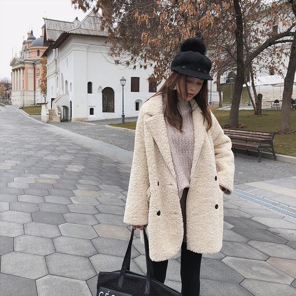 mishow lamb wool coat female winter korean loose sheep hair velvet fur coat jacket streetwear women mx18d6508, Black
mishow lamb wool coat female winter korean loose sheep hair velvet fur coat jacket streetwear women mx18d6508, Black