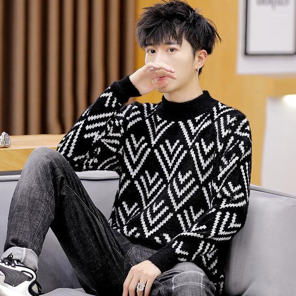 mens mandarin collar cotton pullover autumn winter warm patchwork thick long sleeve slim fit clothes knitted casual male sweater1, White;black
mens mandarin collar cotton pullover autumn winter warm patchwork thick long sleeve slim fit clothes knitted casual male sweater1, White;black