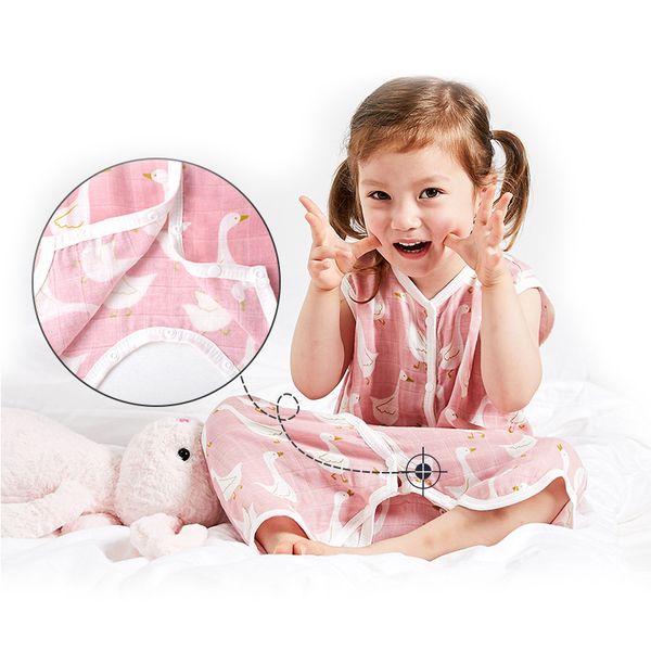 cotton gauze baby pajamas summer children's animal print split leg anti-kick quilt family matching sleeping bag
cotton gauze baby pajamas summer children's animal print split leg anti-kick quilt family matching sleeping bag