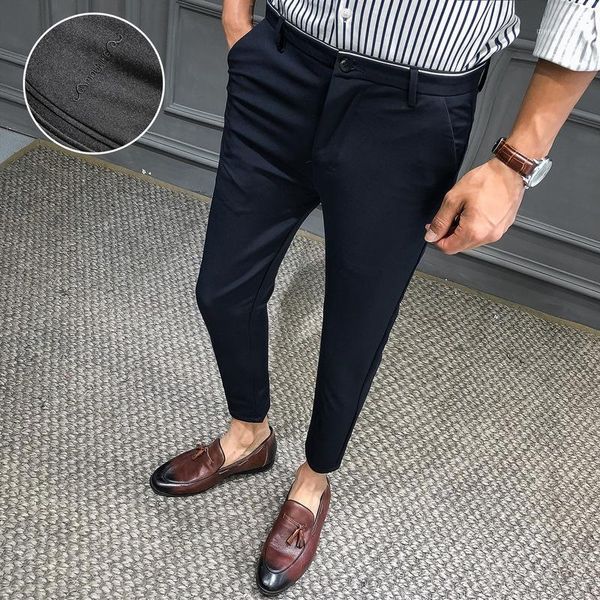 new business dress pants men summer ankle length classic pants streetwear casual slim office social trousers costume homme 20201, White;black
new business dress pants men summer ankle length classic pants streetwear casual slim office social trousers costume homme 20201, White;black