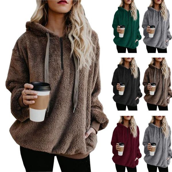 women's hoodies & sweatshirts 2021 pullover hoodie solid color autumn and winter plush women plus size, Black
women's hoodies & sweatshirts 2021 pullover hoodie solid color autumn and winter plush women plus size, Black