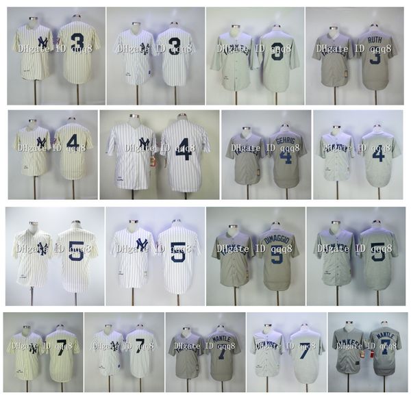 vintage 3 babe ruth jersey 7 mantle 4 lou gehrig 5 joe dimaggio white cream grey retro baseball, Blue;black
vintage 3 babe ruth jersey 7 mantle 4 lou gehrig 5 joe dimaggio white cream grey retro baseball, Blue;black